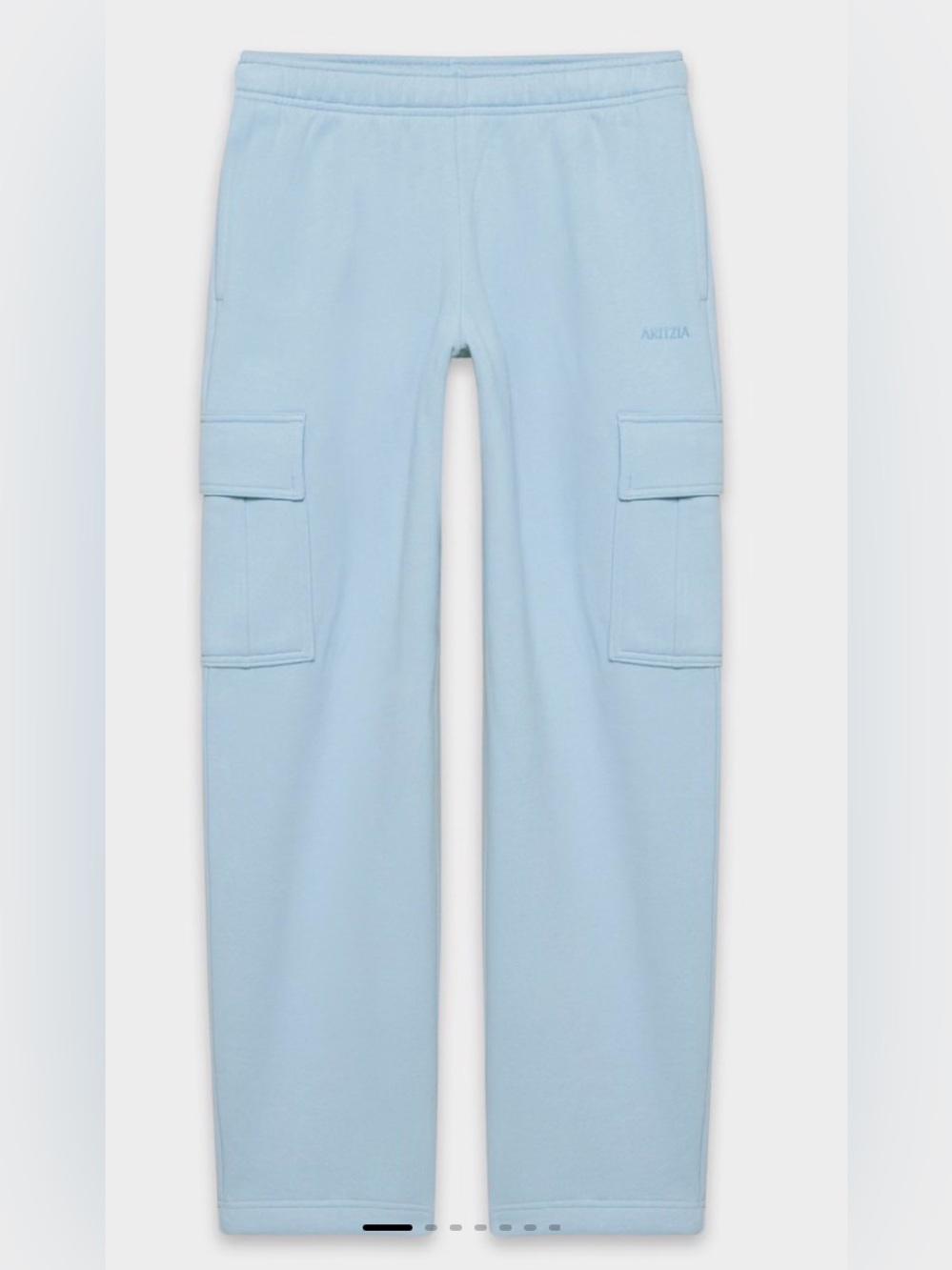 Aritzia SweatFleece Cozy Fleece Mega fit Women’s Large Sweatpants Ripple Blue
